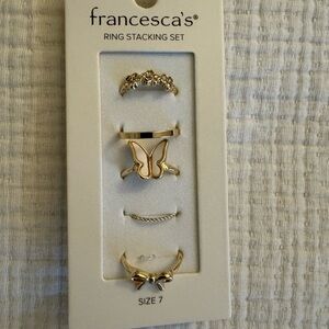 francesca's Gold Ring Stacking Set